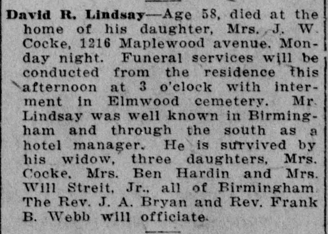 David R. Lindsay obituary